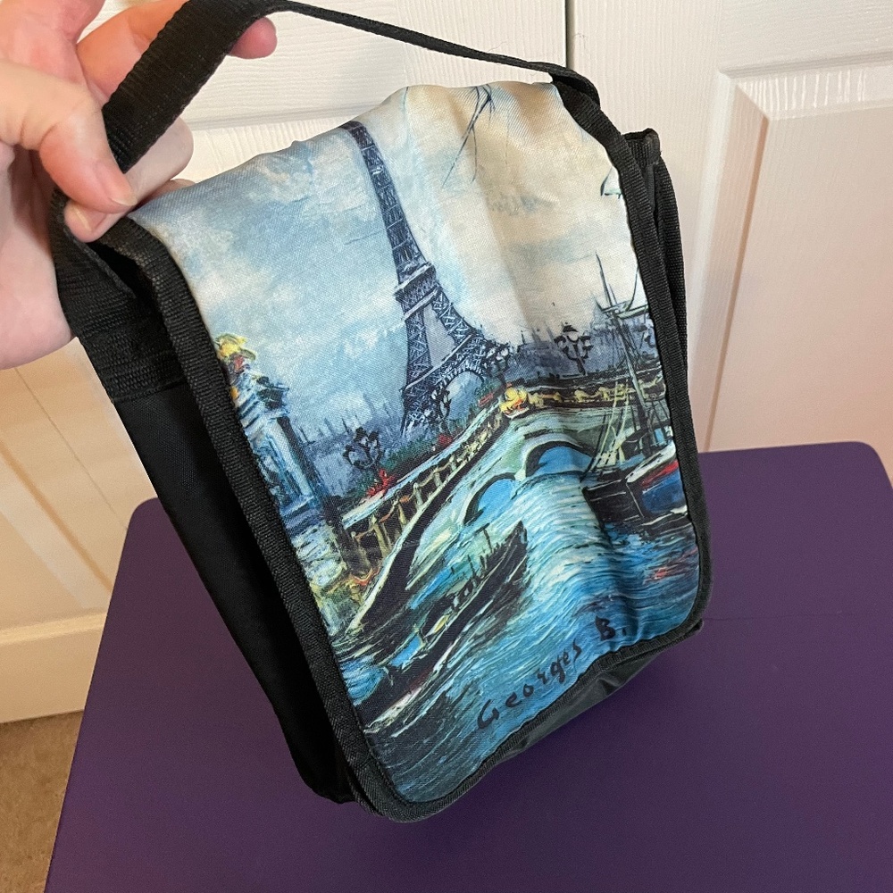 French Impressionist Velcro Lunchbox with Carrying Strap